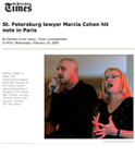 Marcia Cohen sings in Paris
